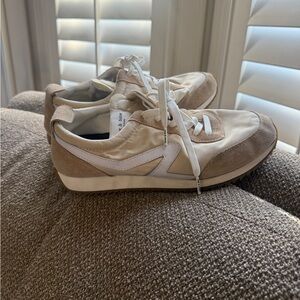 rag & bone Cream and White Athletic Sneakers